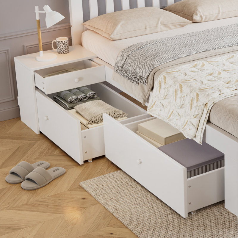Double (4'6) Solid Wood Bed
