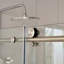 Porte de douche coulissante simple sans cadre 56-60 "x H 76" avec verre transparent antidéflagrant-47431430