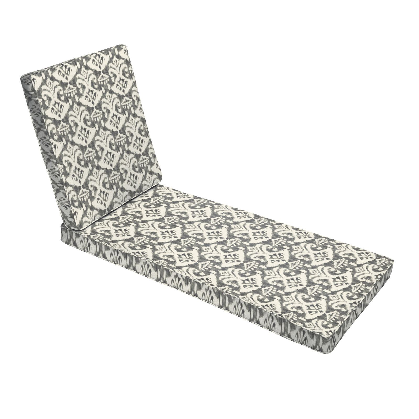 Seat and Back Cushion, 73" H x 24" W x 3" D, Blue