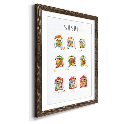 Sushis - Cadre photo, reproduction d'art sur papier