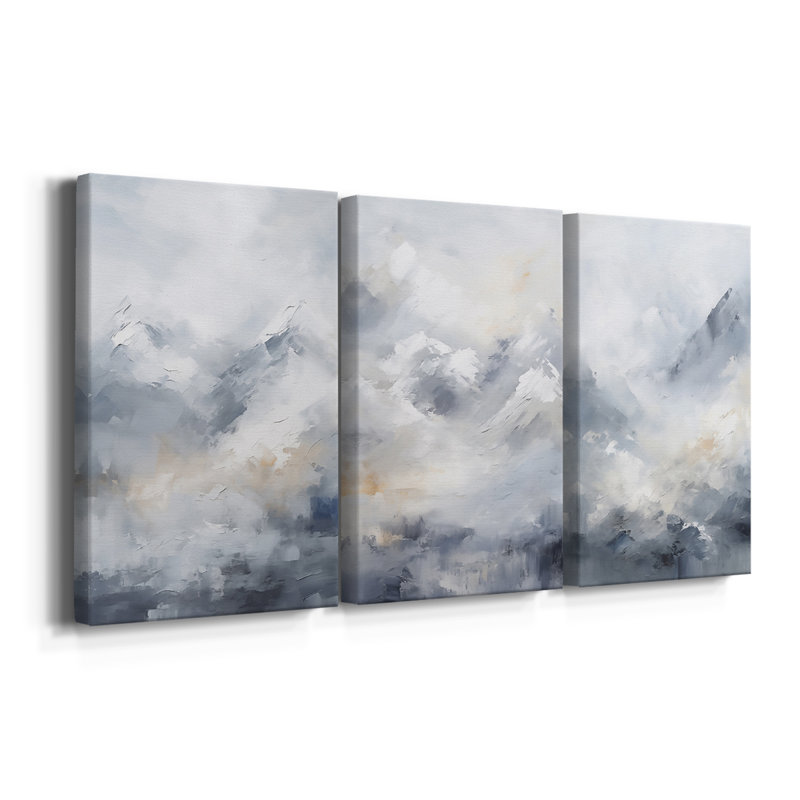 Paysages série CCxxxvii - Toile tendue sur mesure - 3 pièces, H 27 po x l 54 po