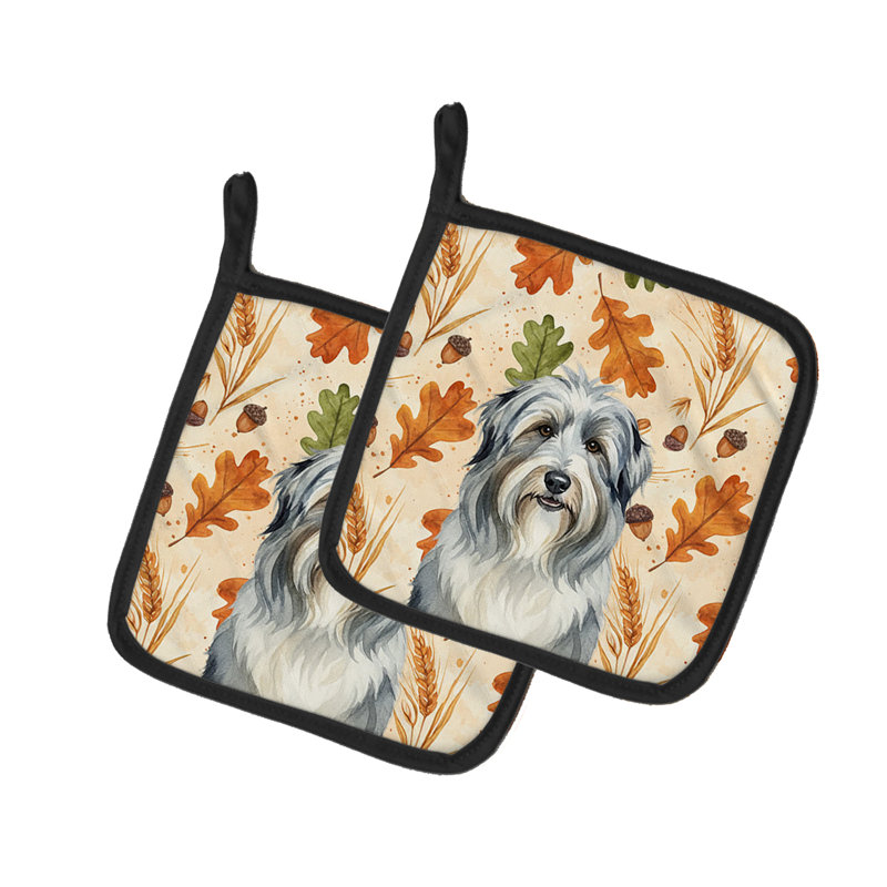 Paire de porte-casseroles Beardy Collie Heirloom Fall