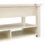 Table basse à plateau relevable moderne avec tablettes ouvertes-316499253
