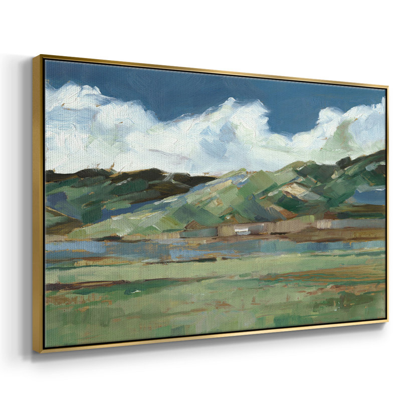 Western Sky I, Toile avec cadre doré, H 27 po x l 41 po x P 2 po