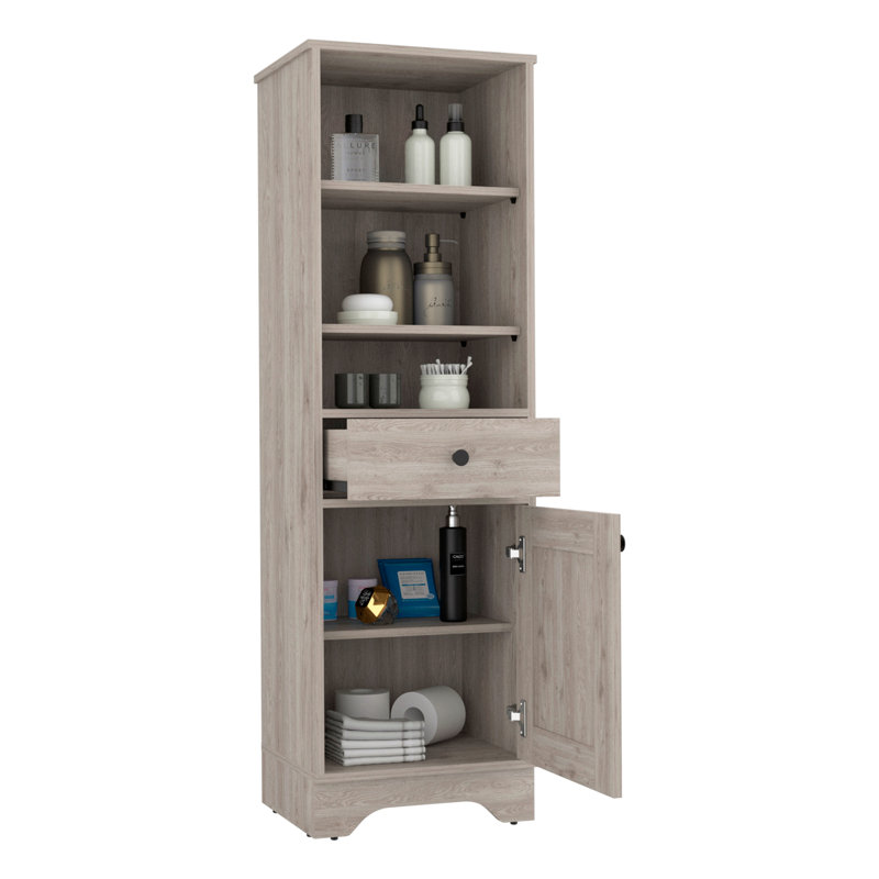 Armoire à linge, 1 tiroir, 1 porte