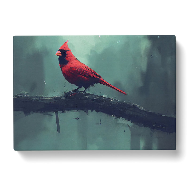 Cardinal Bird Art Painting Vol.2 - Wrapped Canvas, 35cm H x 50cm W x 3cm D