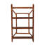 Bali & pari - Étagère murale à 4 niveaux en rotin et marbre marbré - Organisateur de rangement flottant décoratif en osier pour le salon, la chambre à coucher ou le vestibule