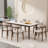 Sintered Stone tabletop Solid Wood Dining Table-637536178