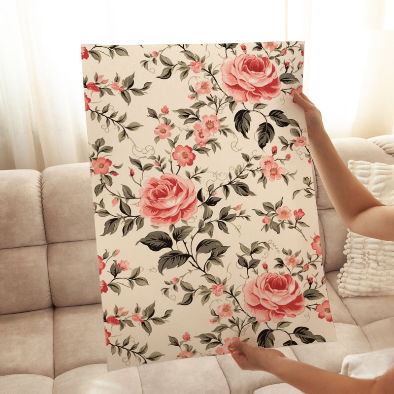 Floral Rose Flowers IX Unframed Art Print, 20" H x 16" W