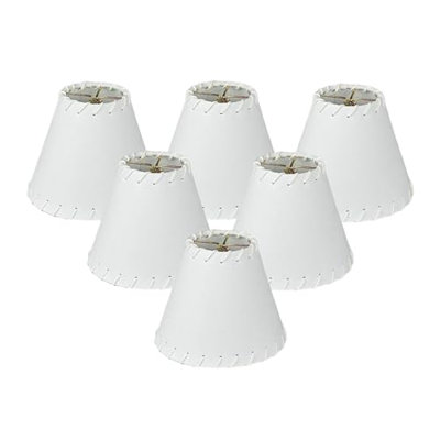 Abat-jour de lustre en faux suède avec garniture Whipstich RDI