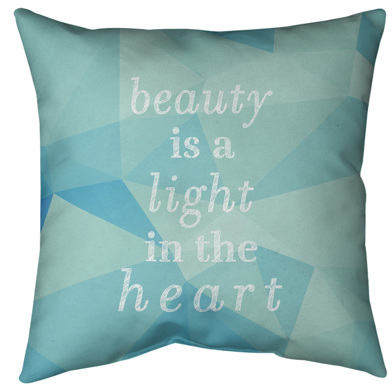 Reversible Throw Pillow, 36" H x 36" W, Zircon