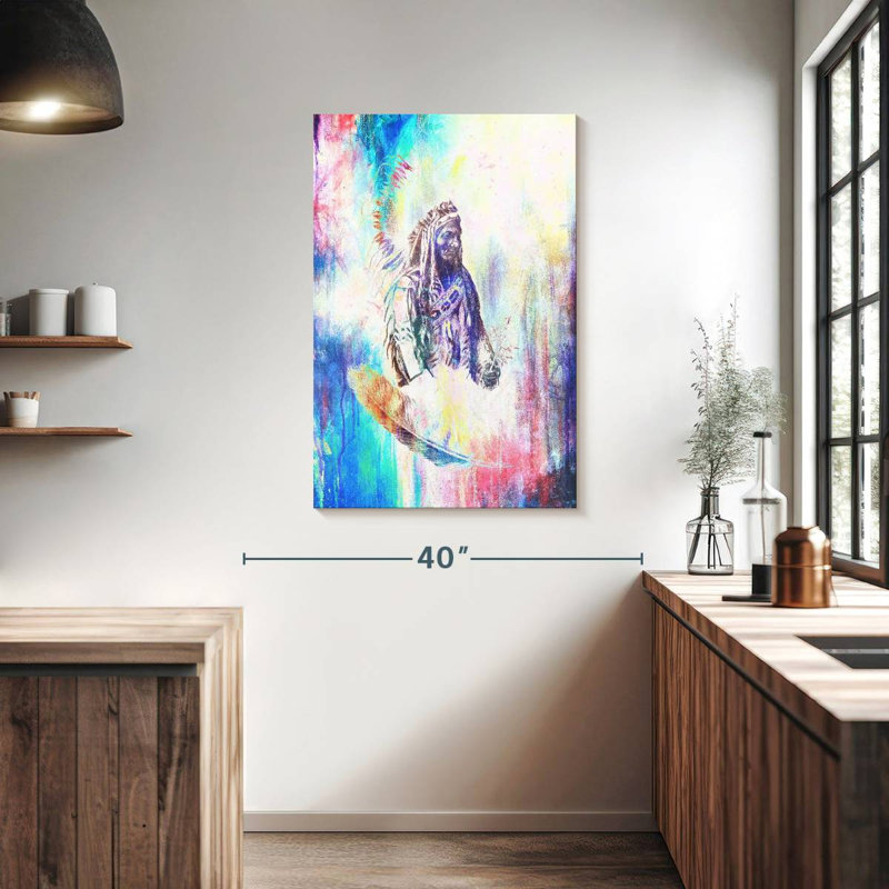 Lelar American Indian, 39" H x 26" W