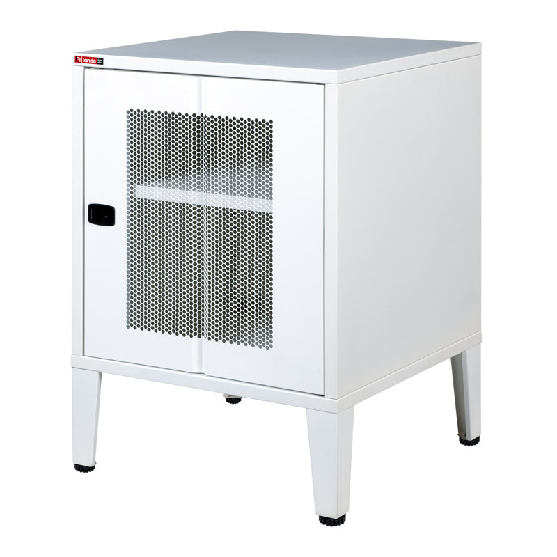 Armoire de rangement à 1 tablette, Blanc mat