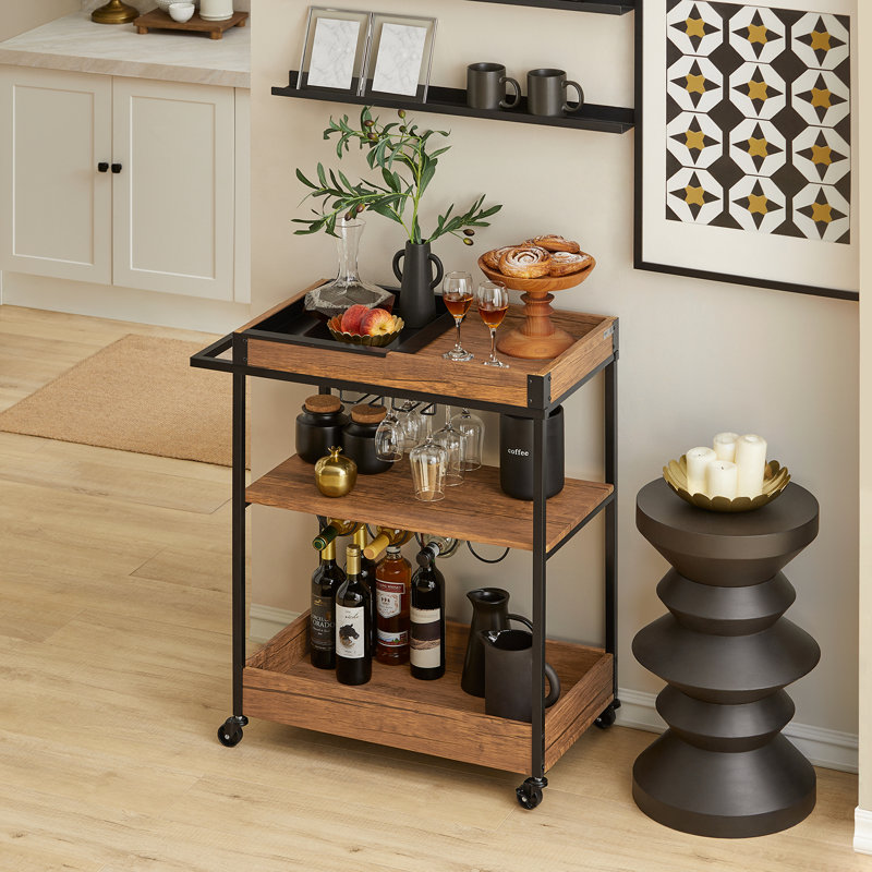 Giacob Metal Bar Cart