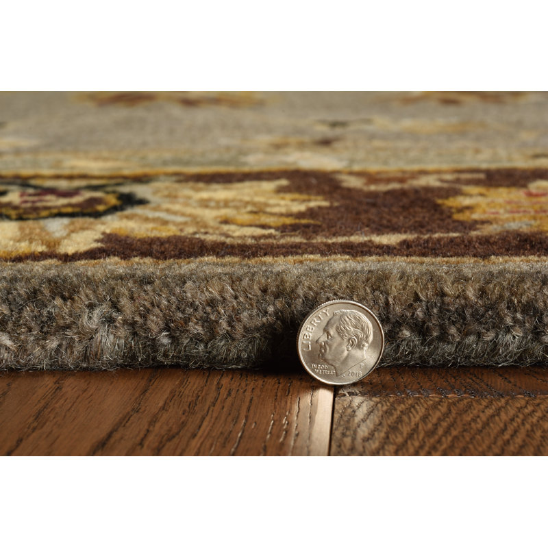 Tapis gris / moka Blarwood, Tapis de couloir 2 pi 3 po x 7 pi 6 po