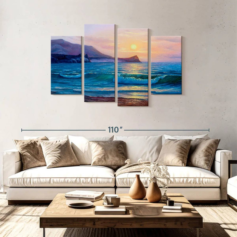 Gillard Calm Morning Waves, H 48 po x l 75 po