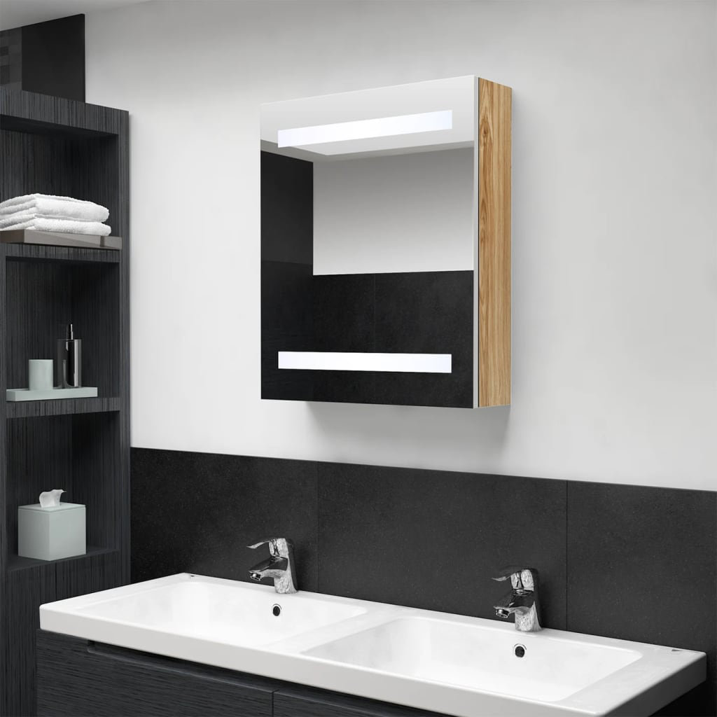 Sigismund 500mm W 600mm H Surface Frameless Medicine Cabinet Mirror 3 Fixed