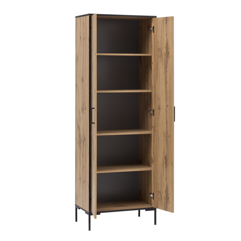Gregson 2 -Door 4 -Shelf Vertical Filing Cabinet, Beige