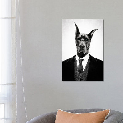 Black Dog by Underdott Art - Wrapped Canvas Print