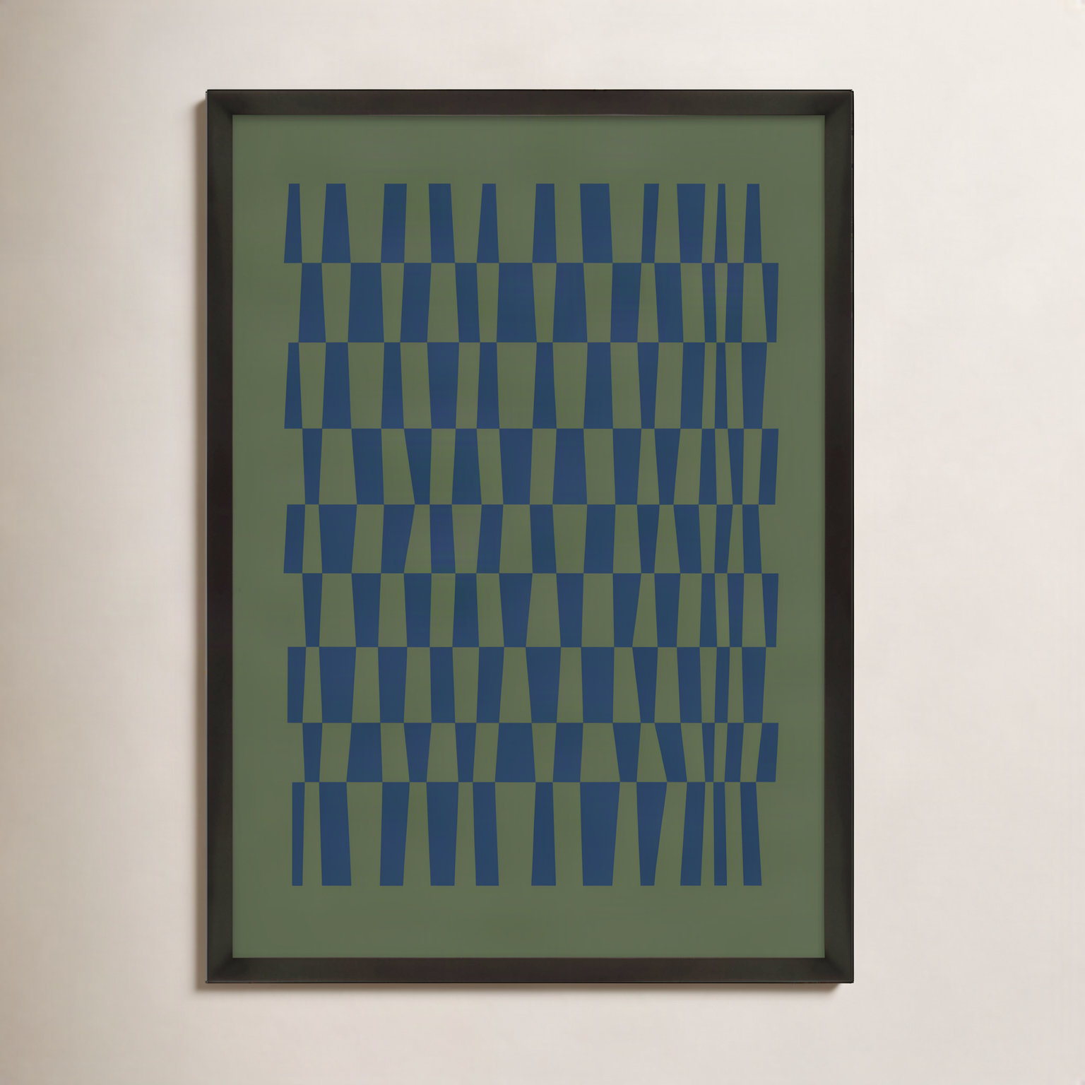 Vibrant Intersections 8 Print, Black Framed, 30" H x 21" W