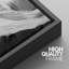 «Black and White Mountain», ensemble de 3 reproductions sur toile flottantes-98697202-98697201