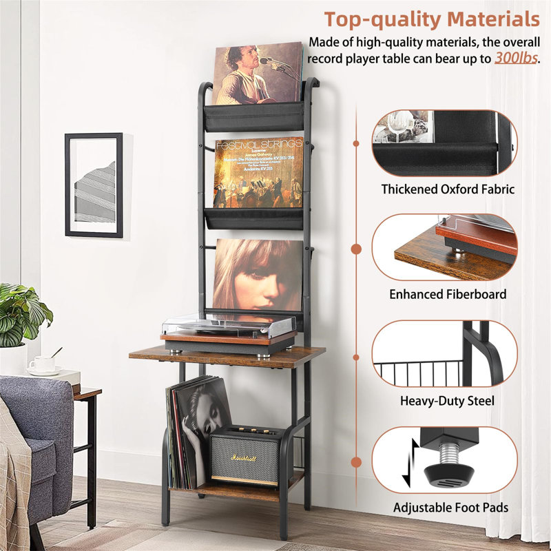 Borjan 144 cm H Media Shelves