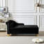 Chaise longue moderne avec revêtement en velours