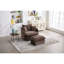 Fauteuil d'appoint pivotant avec repose-pieds-779016226