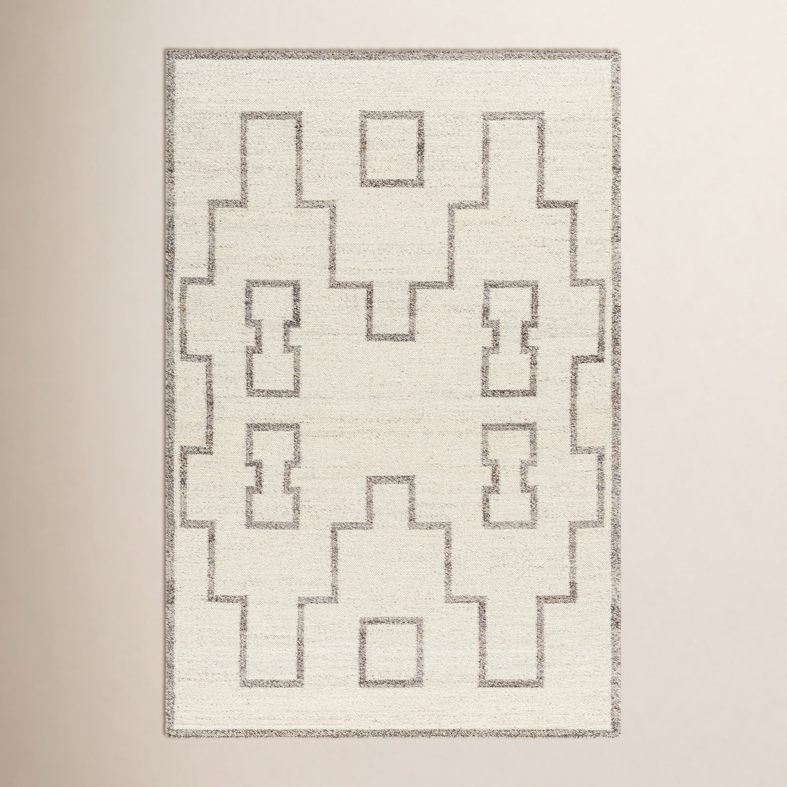 Kardarius Hand-Woven Moroccan Rug, Rectangle 5'7" x 6'