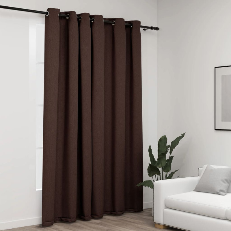 Cezaria Blackout Curtain Single Panel, Taupe