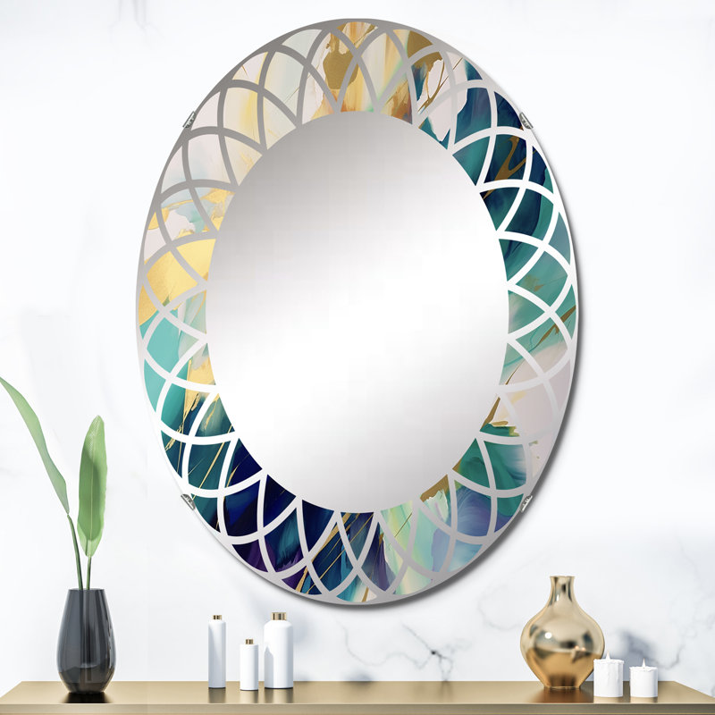 Wendyl - Miroir mural moderne ovale, 36 po x 24 po