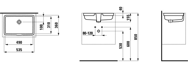 Living City 21.46'' L Bathroom Sink
