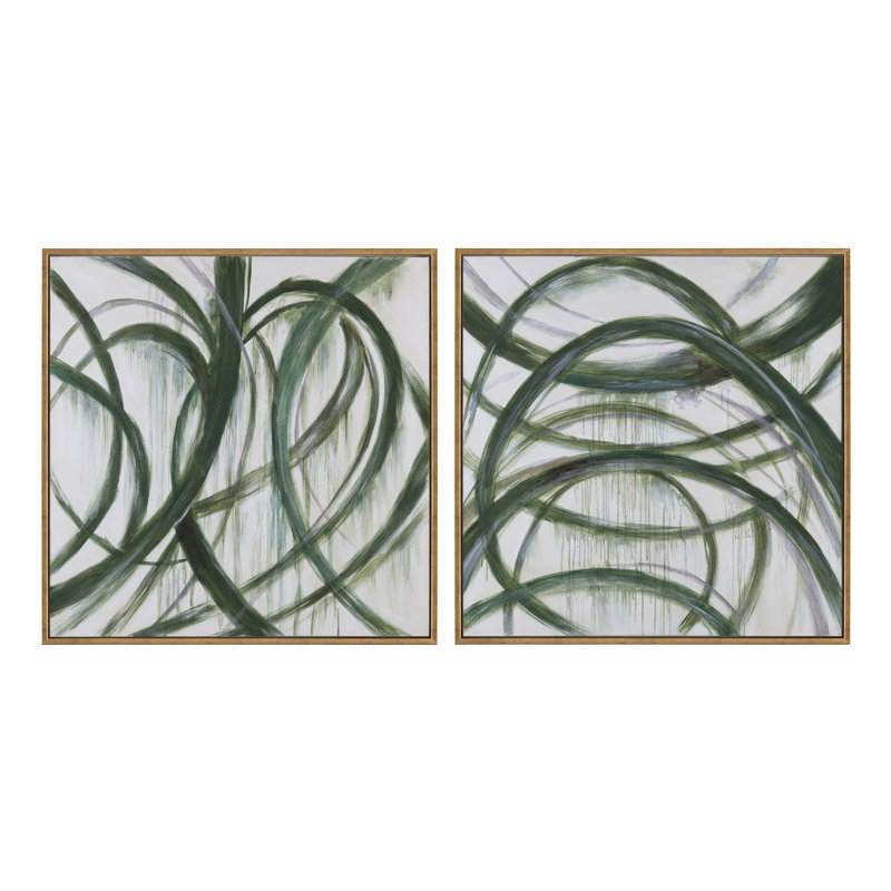 «Evergreen Twistes», art mural sur toile encadrée