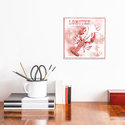 Red Lobster 1 Piece Wrapped Canvas Painting