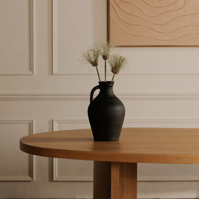 Lyra Vase Black Terracotta