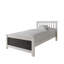 Lit plateforme en bois blanc-241032168