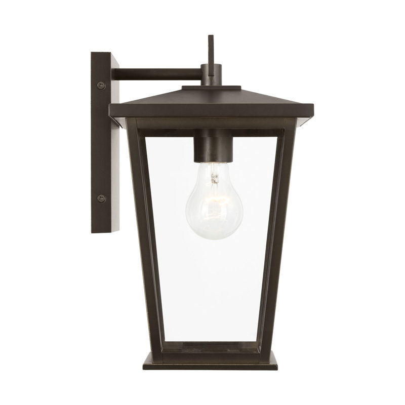Linton Medium Lantern from Generation Lighting , 16.25" H x 7.75" W x 8.5" D, Antique Bronze