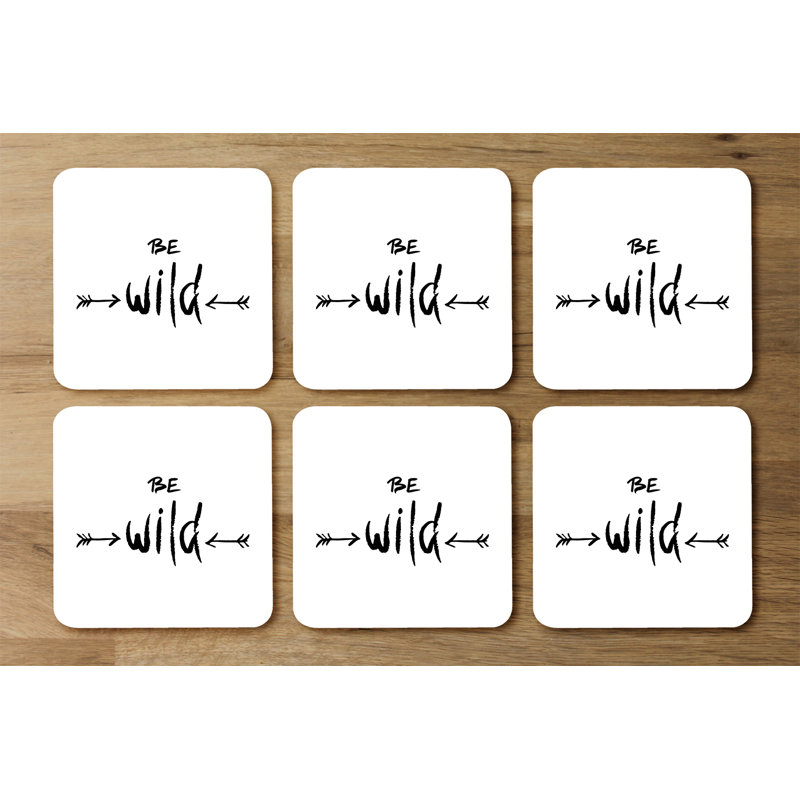 Square 6 Piece Coaster Set