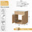 Meuble-lavabo sur pied de 76 cm (30 po) avec lavabo simple, portes cannelées et rangement, naturel-505760989-506938091