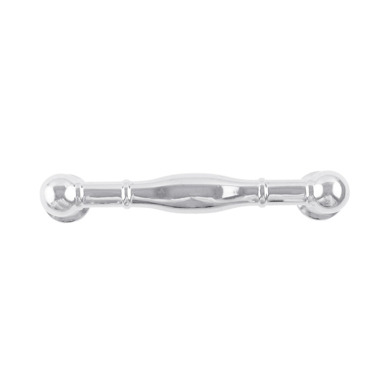 Fuller Collection Handle Pull - Traditional Hardware for Drawers & Cabinets, Chrome, 3 3/4"