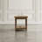 Pembroke Reclamation Rustic Reclaimed Solid Wood Square End Table With Storage Shelf