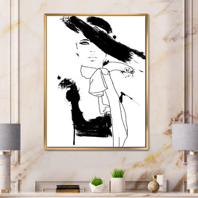«Beautiful Model Haute Couture Fashion Woman II», peinture sur toile