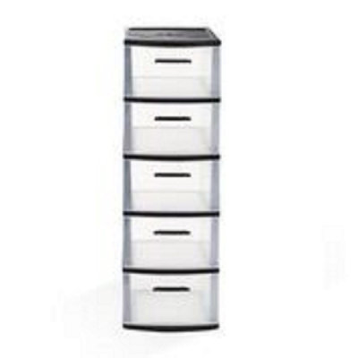 5-Drawer Storage Drawer / Cabinet in Black