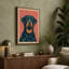 Rottweiler Portrait Modern - Wrapped Canvas-1440775460-1440775461
