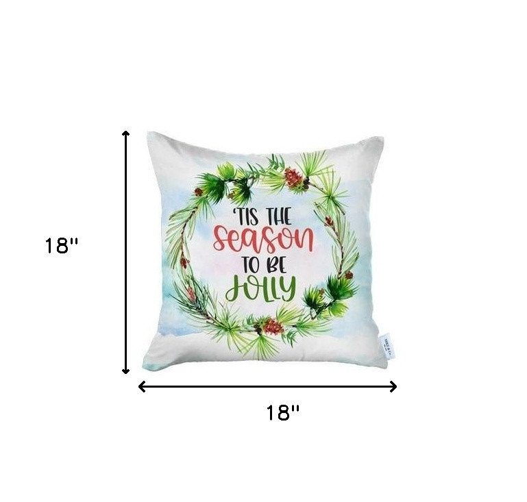 Ensemble de 4 housses de coussin Tis The Season Christmas