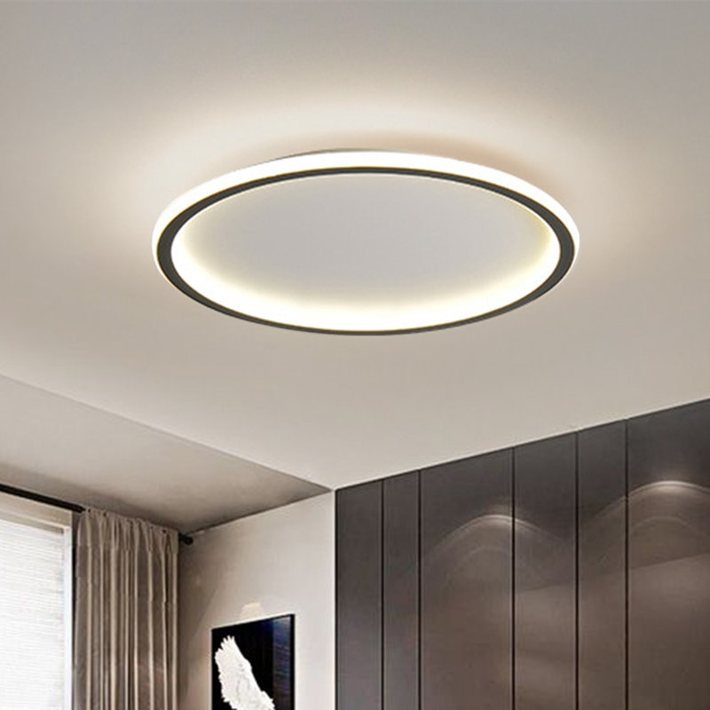 Folko 1-Light 20" LED Flush Mount Ceiling Light with Remote Control