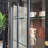 Black+Nut-brown Solid Wood+Glass Display Cases