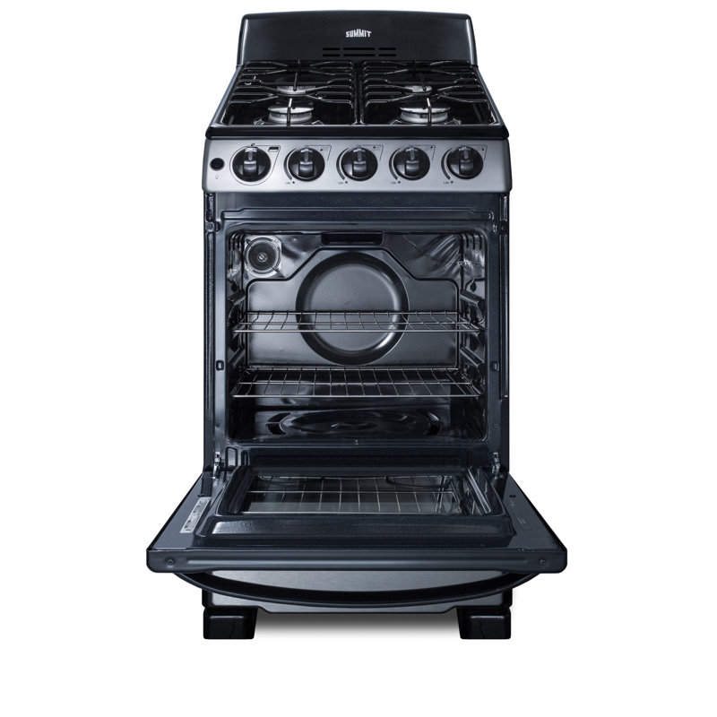 Summit Appliance 20" 2.3 Cubic Feet Gas Free Standing Range