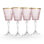 Cristine Gold Rim White Wine Glass, Set Of 4
