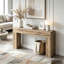 Table d'entrée en bois, console rustique